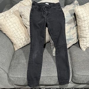 Madewell - High Riser Skinny Jeans - Black wash - 27